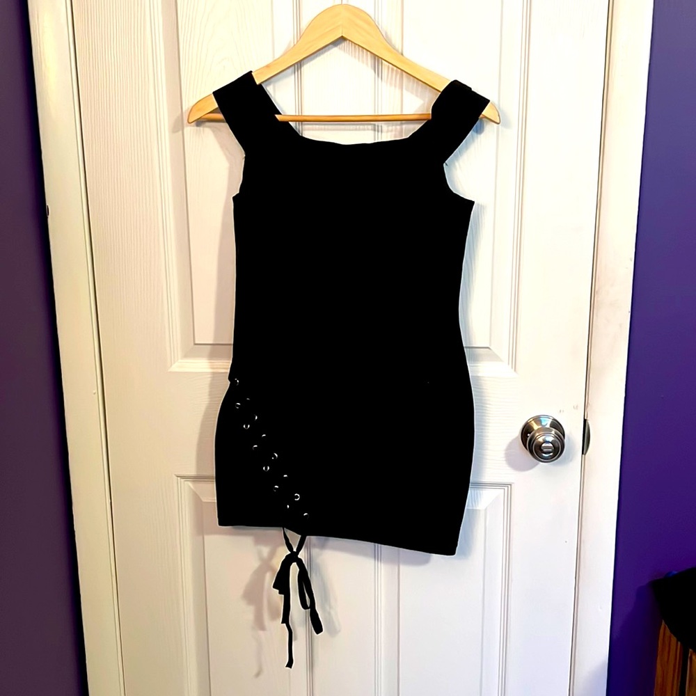 Forever 21 Contemporary black, back zip, bodycon, knit dress, NWT